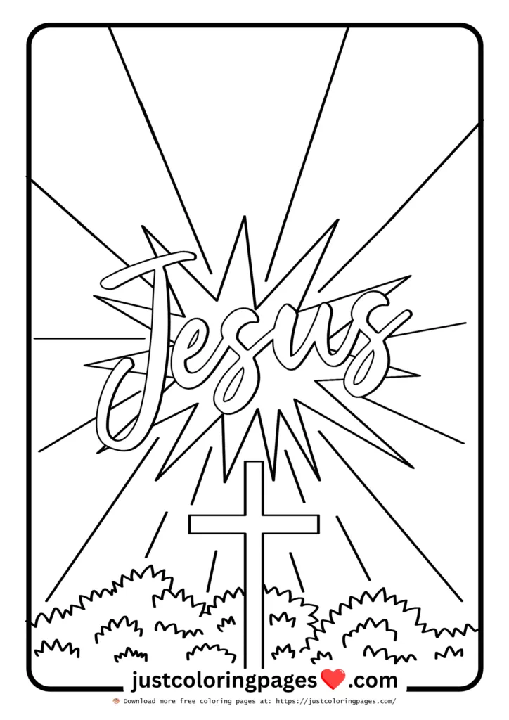 Jesus Coloring Sheet
