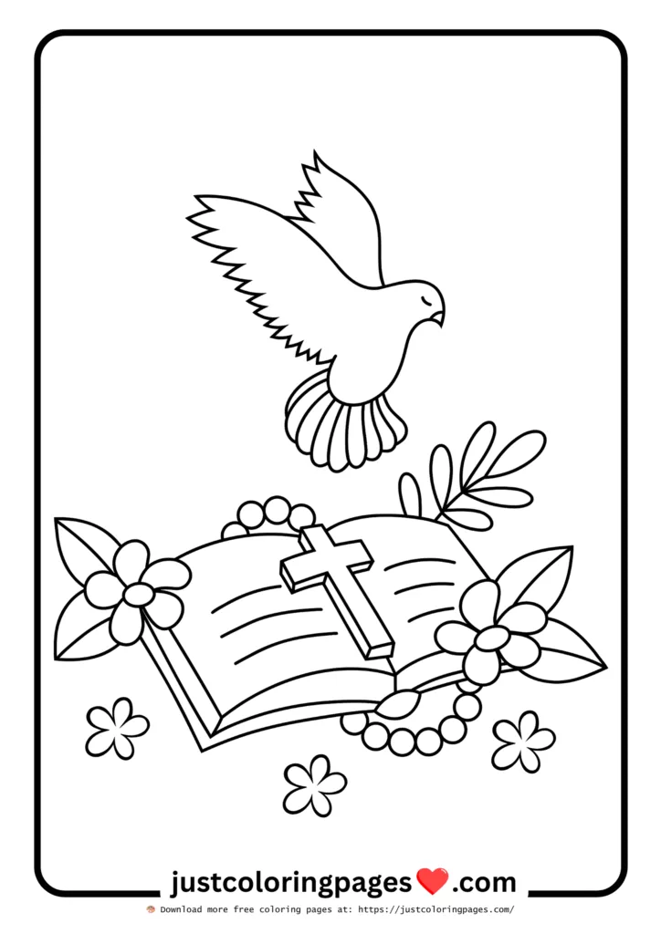 Joyful coloring activity page for kids and families.