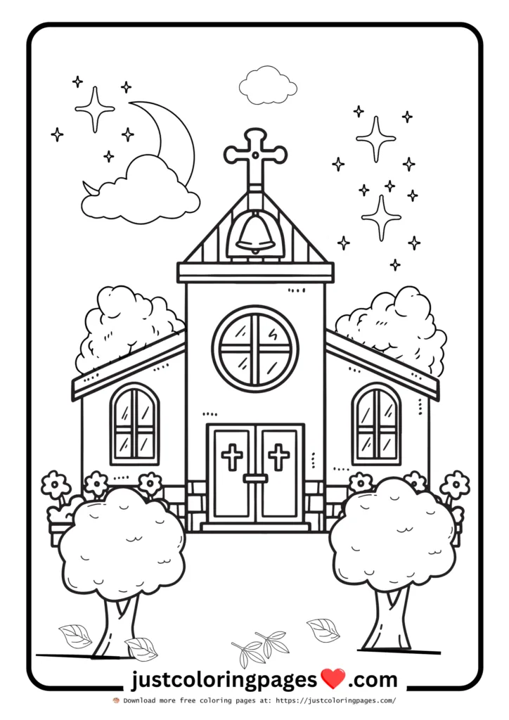 Printable faith-inspired coloring page for kids.