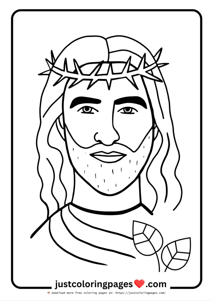 Creative faith-based coloring activity for children.