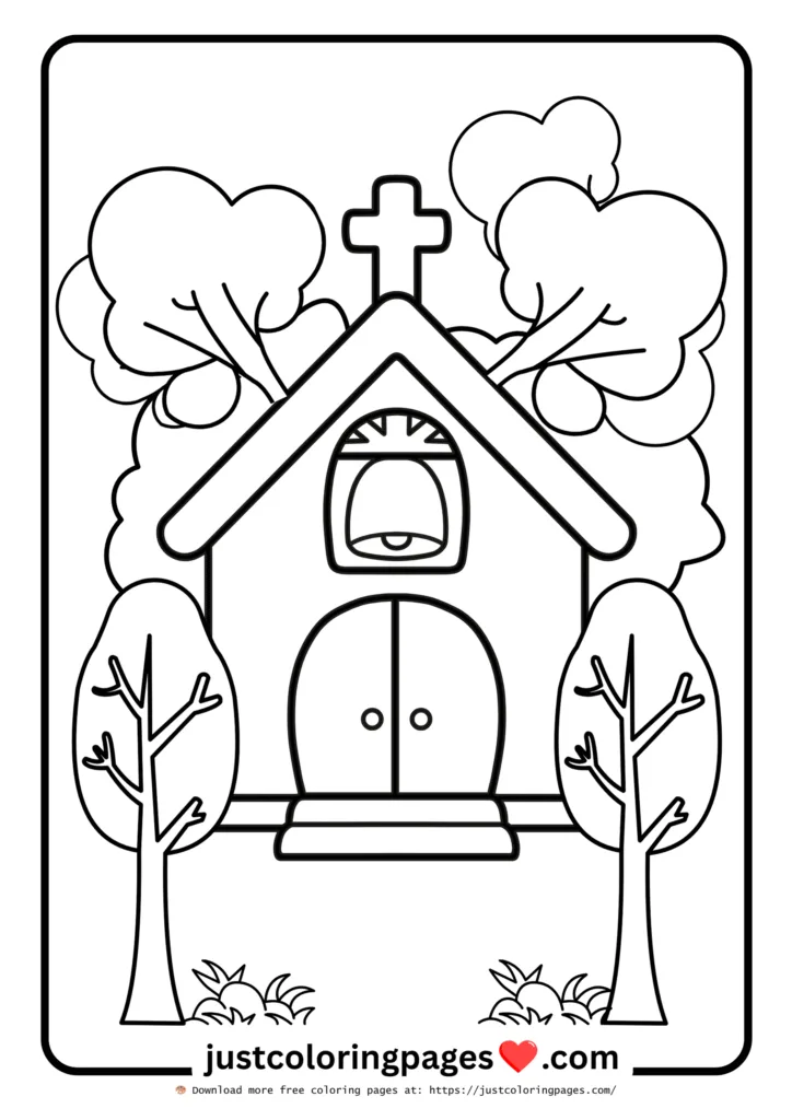Christian Church Coloring for Kids