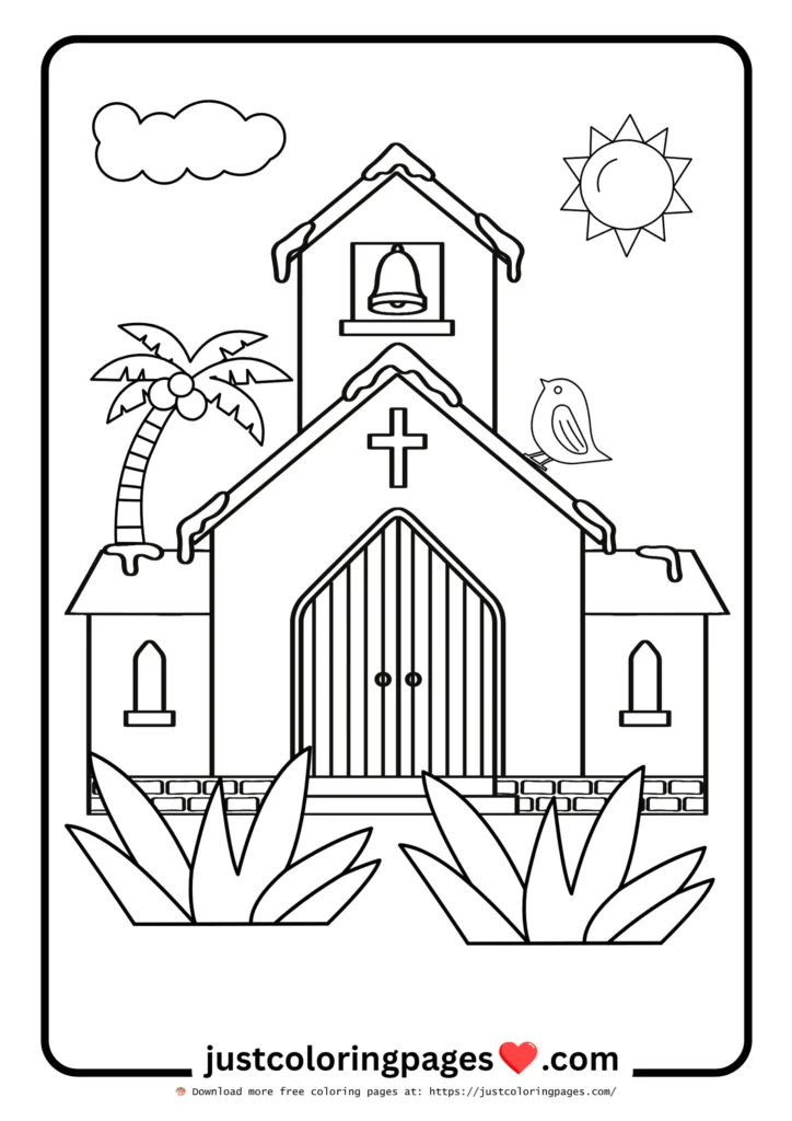 Engaging Bible coloring page perfect for home learning.