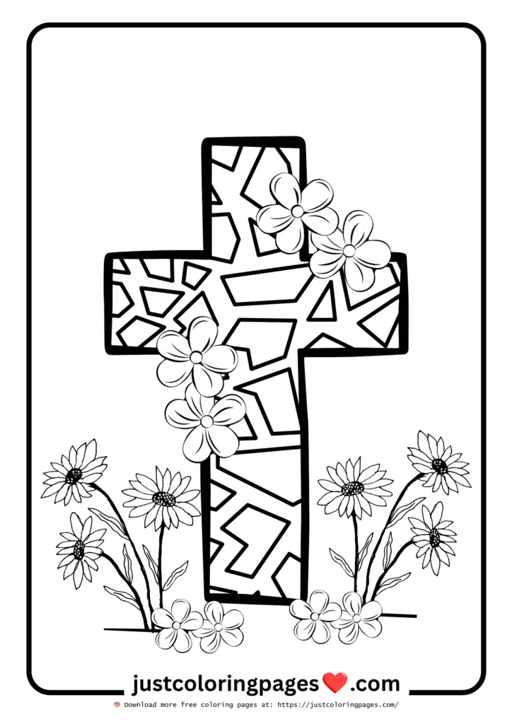 Printable coloring activity with encouraging Scripture