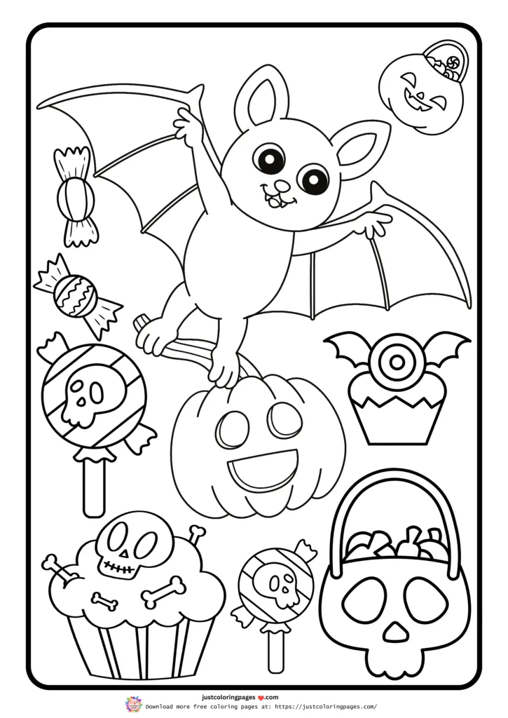 Several pieces of Halloween candy