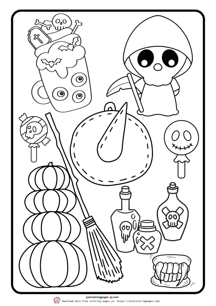 A beverage with spooky eyes and a skull topping