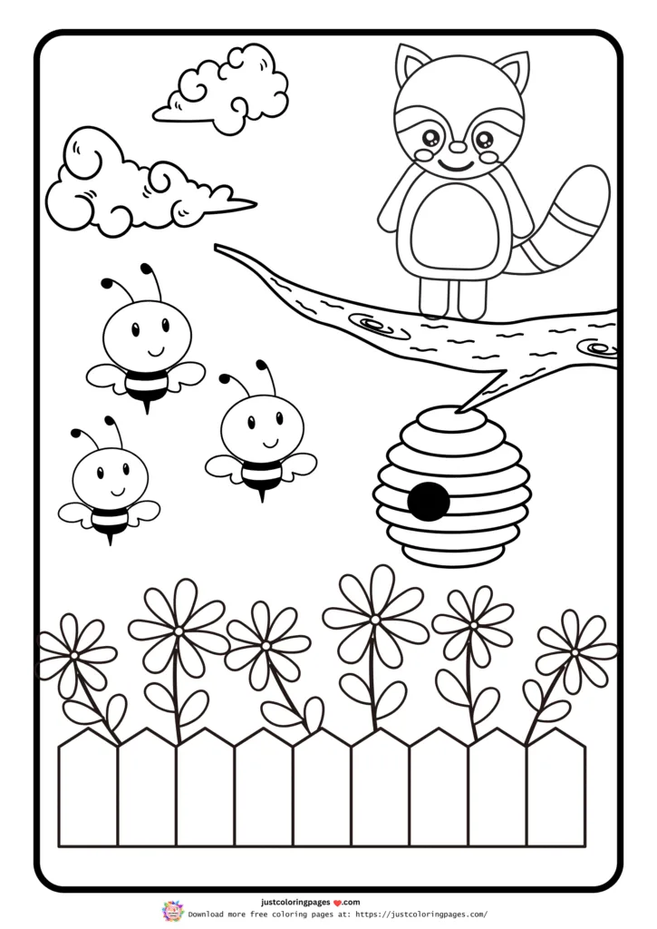 A raccoon on a tree branch.