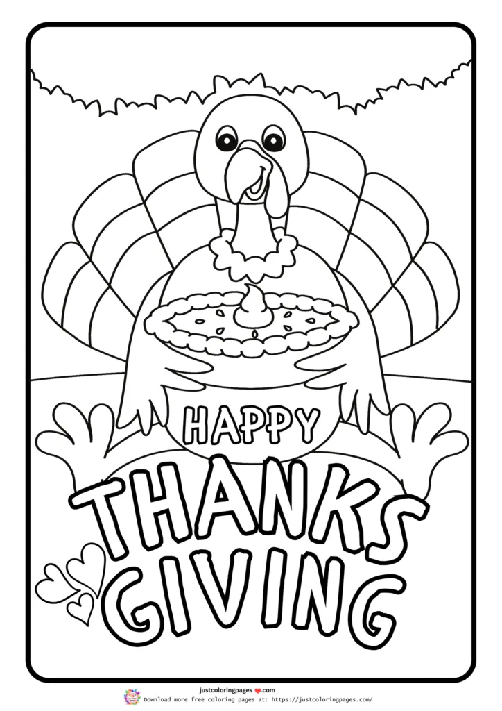 Thanksgiving coloring pages easy