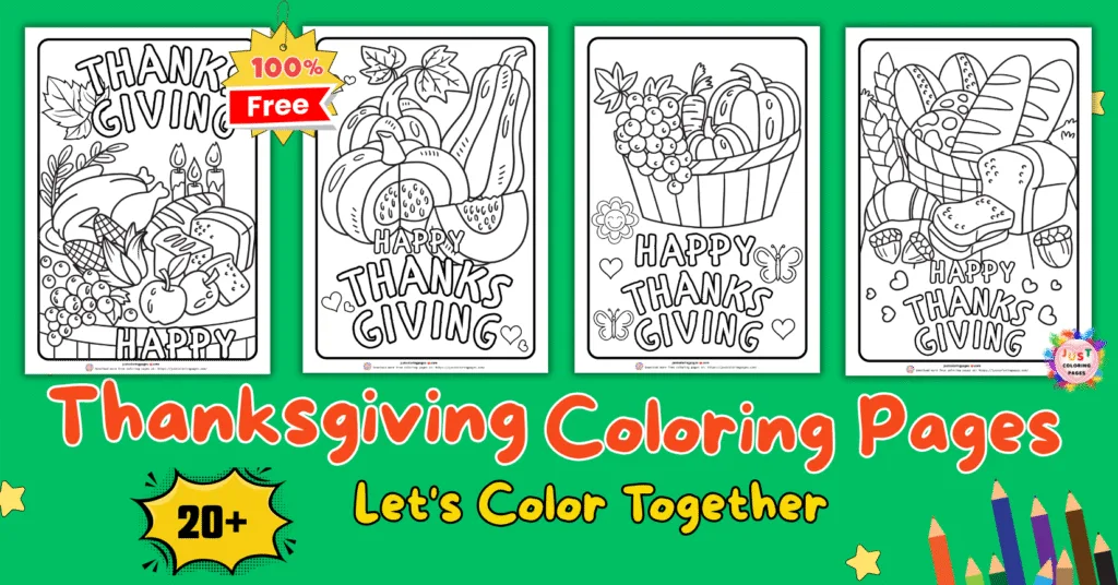Thanksgiving coloring pages easy
