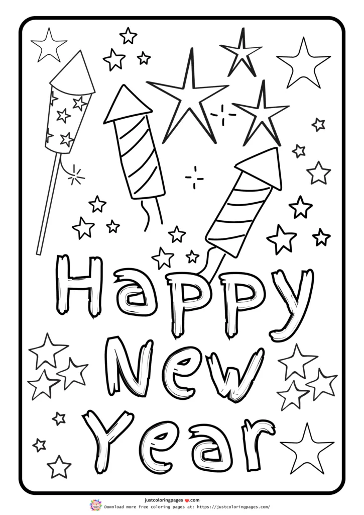 29+ Happy New Year Coloring Pages for Kids (Printable PDF) 18 Spark creativity and joy this New Year