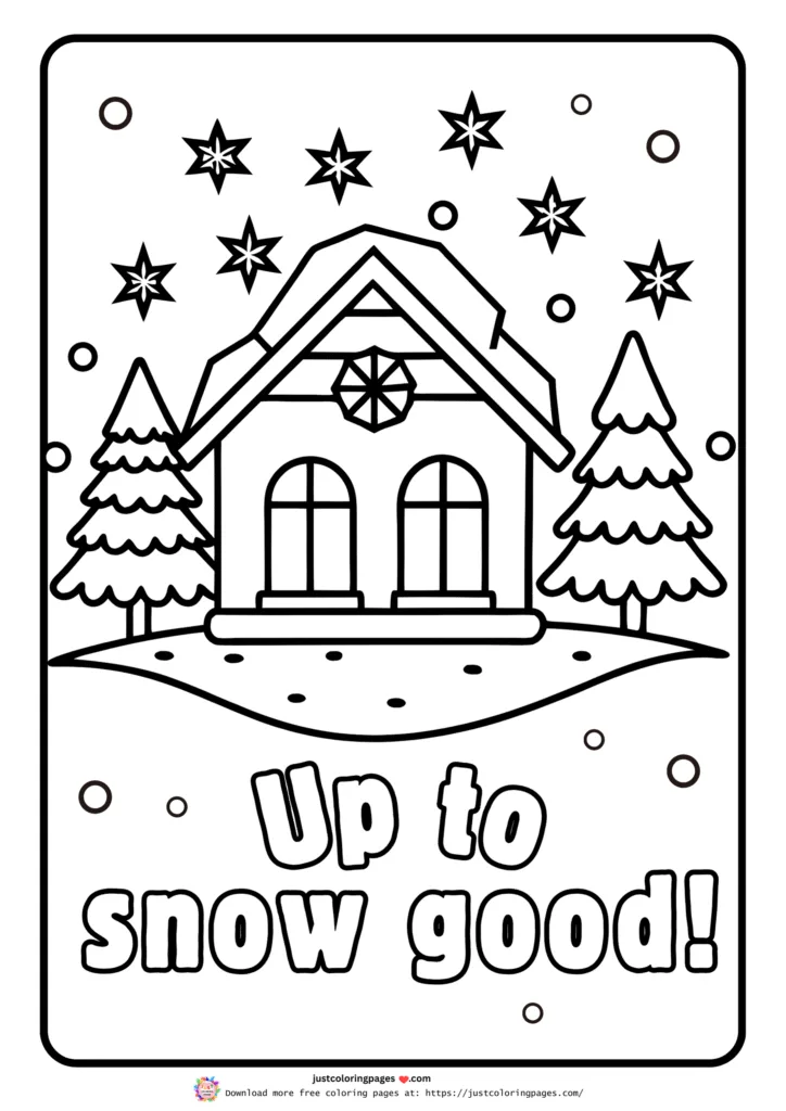 Winter coloring pages printable pdf free download