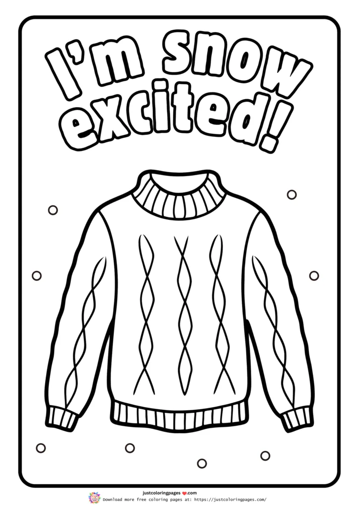 Winter coloring pages printable pdf free download