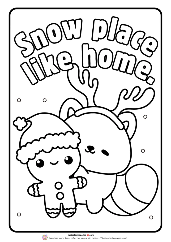 Winter coloring pages printable pdf free download