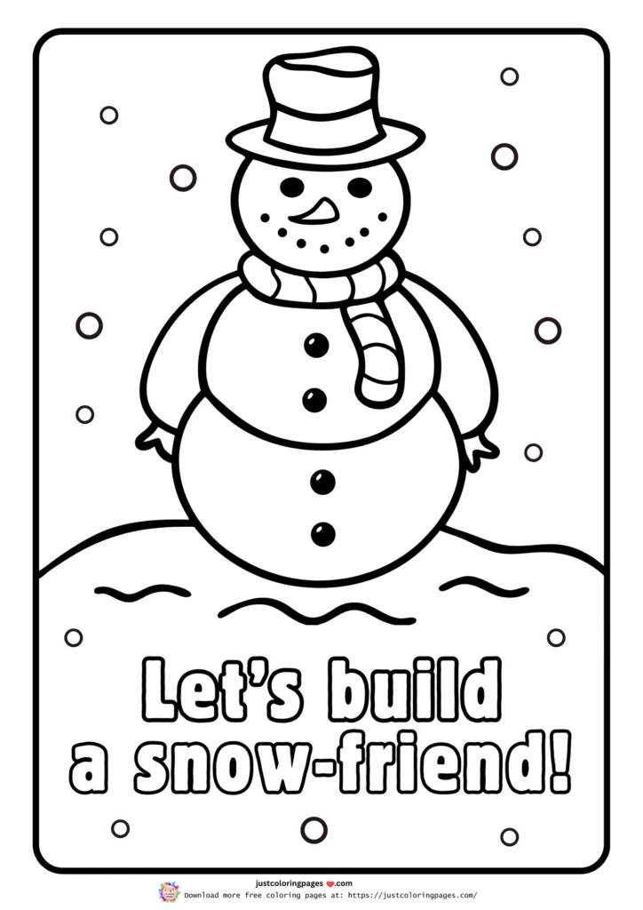 Winter coloring pages printable pdf free download