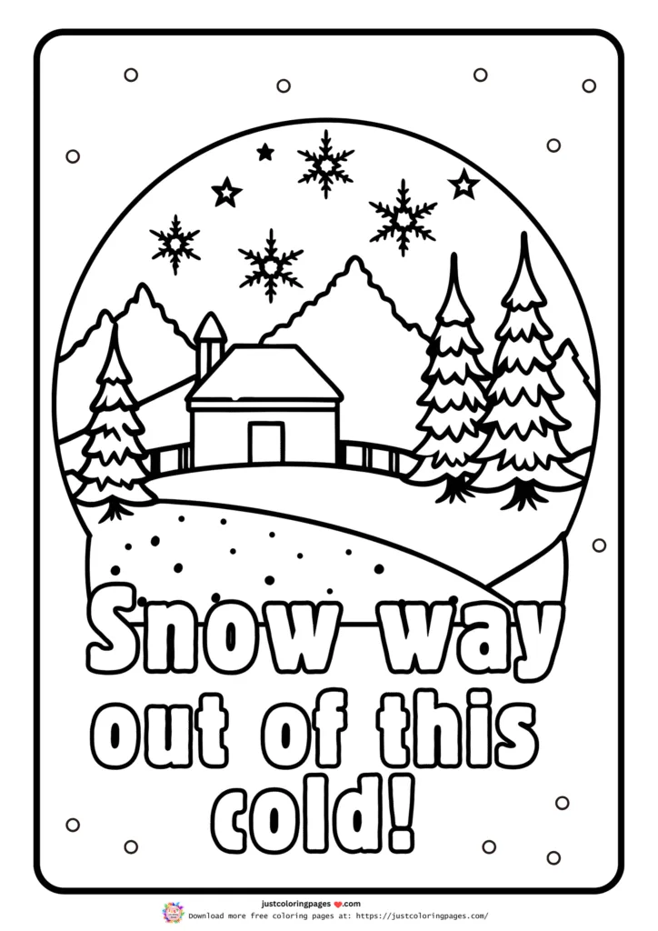 Winter coloring pages printable pdf free download