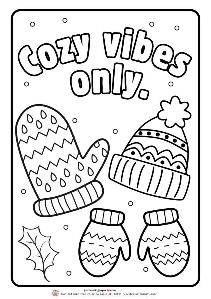 Winter coloring pages printable pdf free download