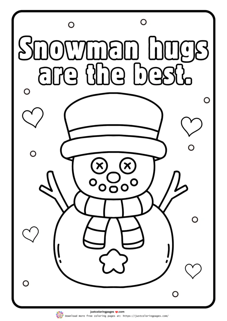 Winter coloring pages printable pdf free download