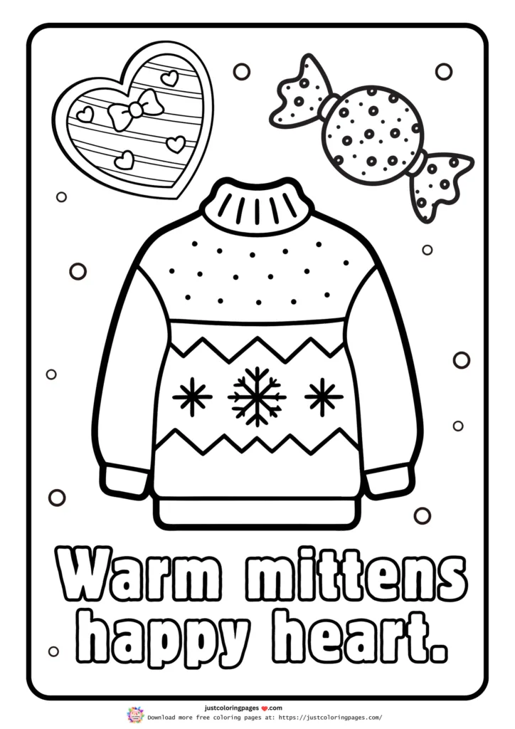 Winter coloring pages printable pdf free download