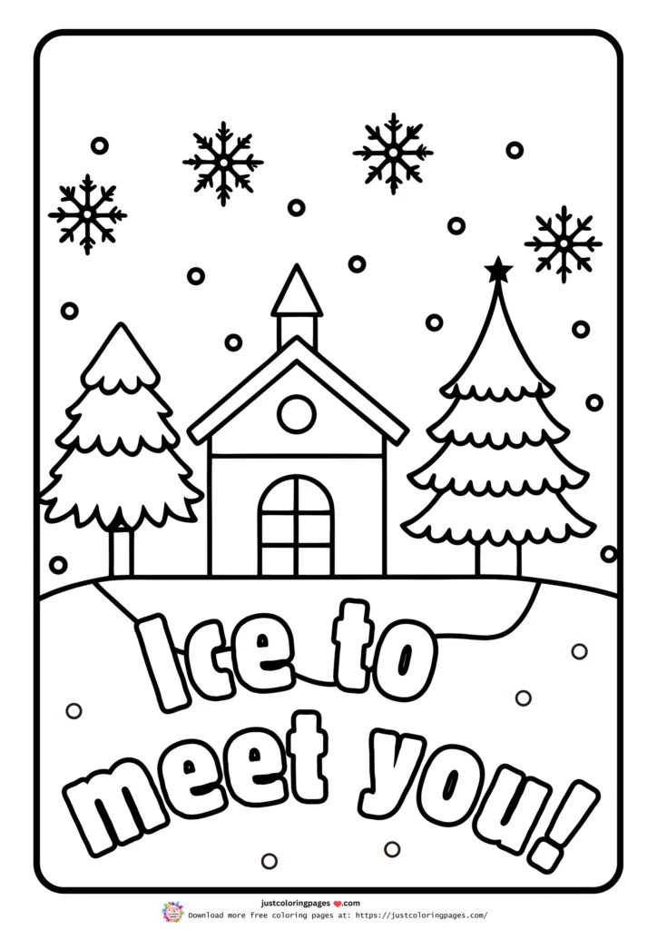 Winter coloring pages printable pdf free download