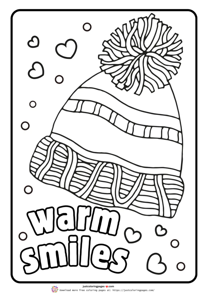 Winter coloring pages printable pdf free download