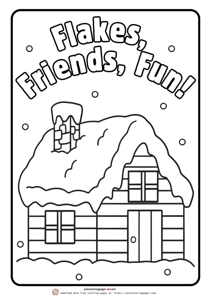 Winter coloring pages printable pdf free download