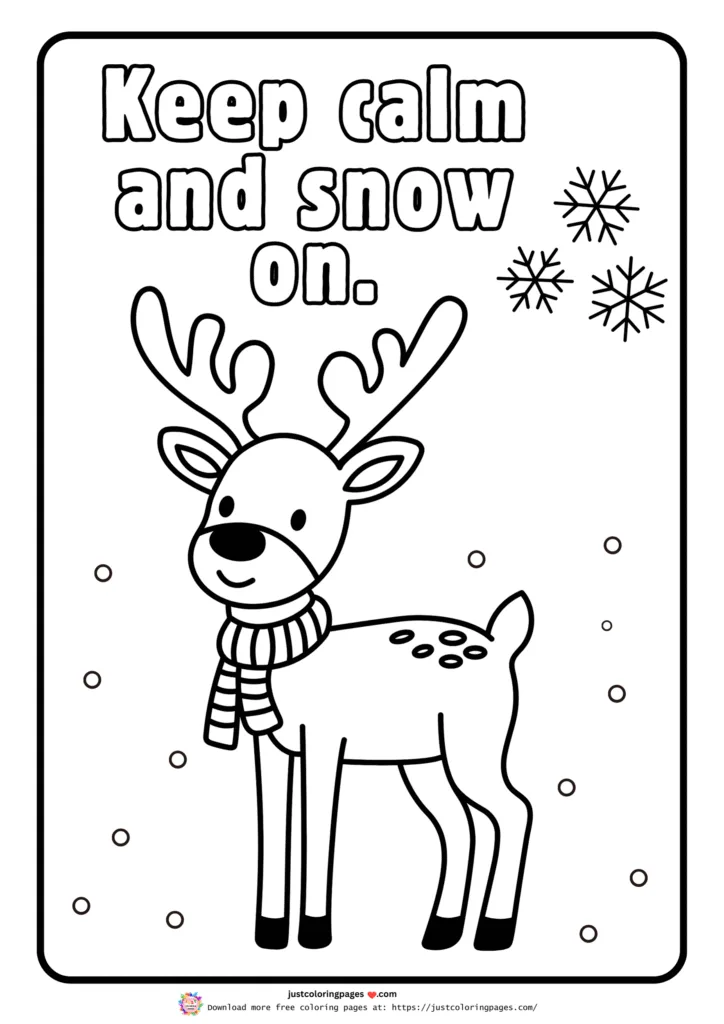 Winter coloring pages printable pdf free download