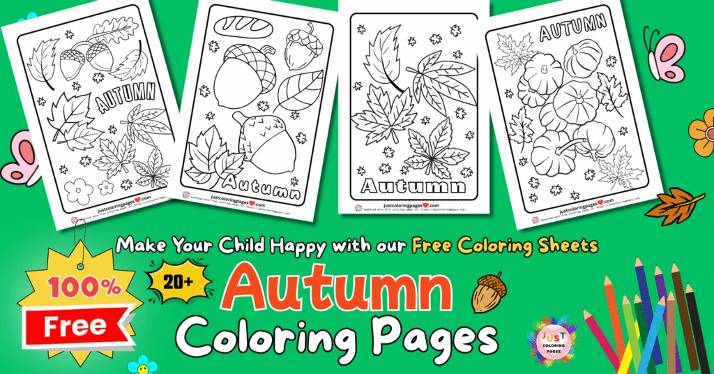 20+ Autumn Coloring Pages for Kids (Free Printable PDF) 1 Autumn Coloring Pages