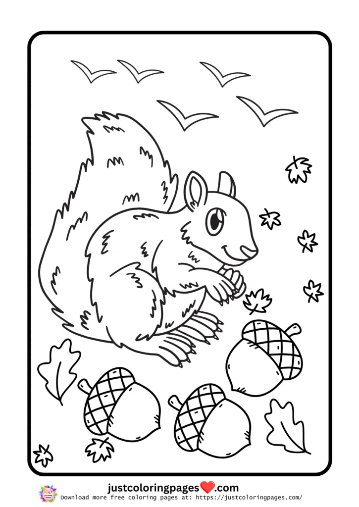 20+ Autumn Coloring Pages for Kids (Free Printable PDF) 8 Free Fall Coloring Pages PDF