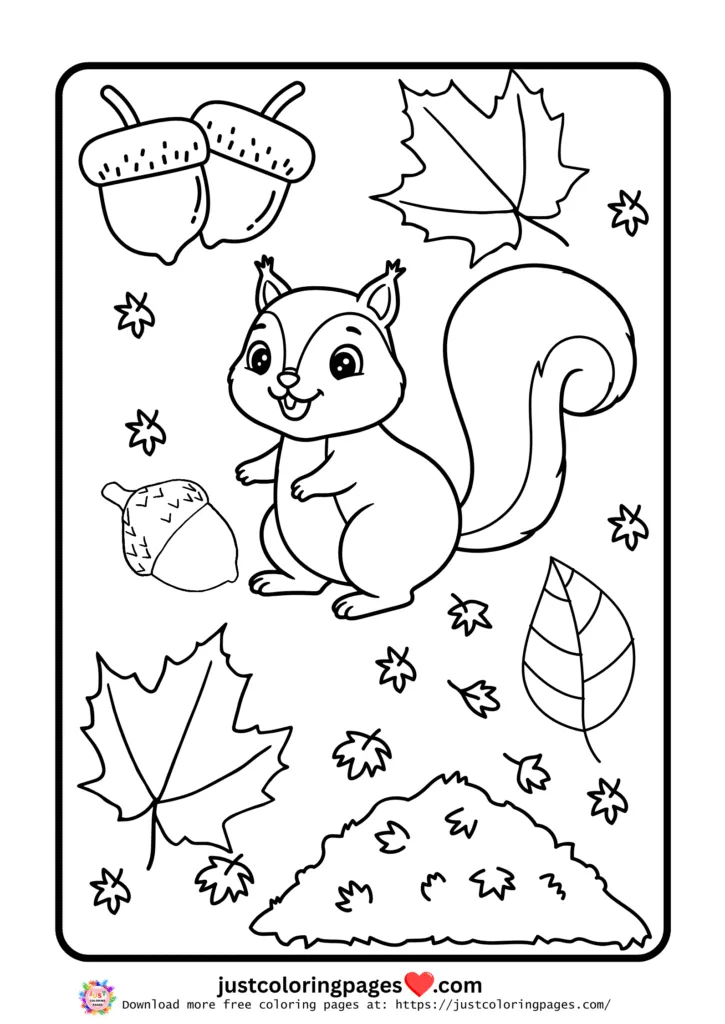 20+ Autumn Coloring Pages for Kids (Free Printable PDF) 18 Autumn coloring pages for kids pdf
