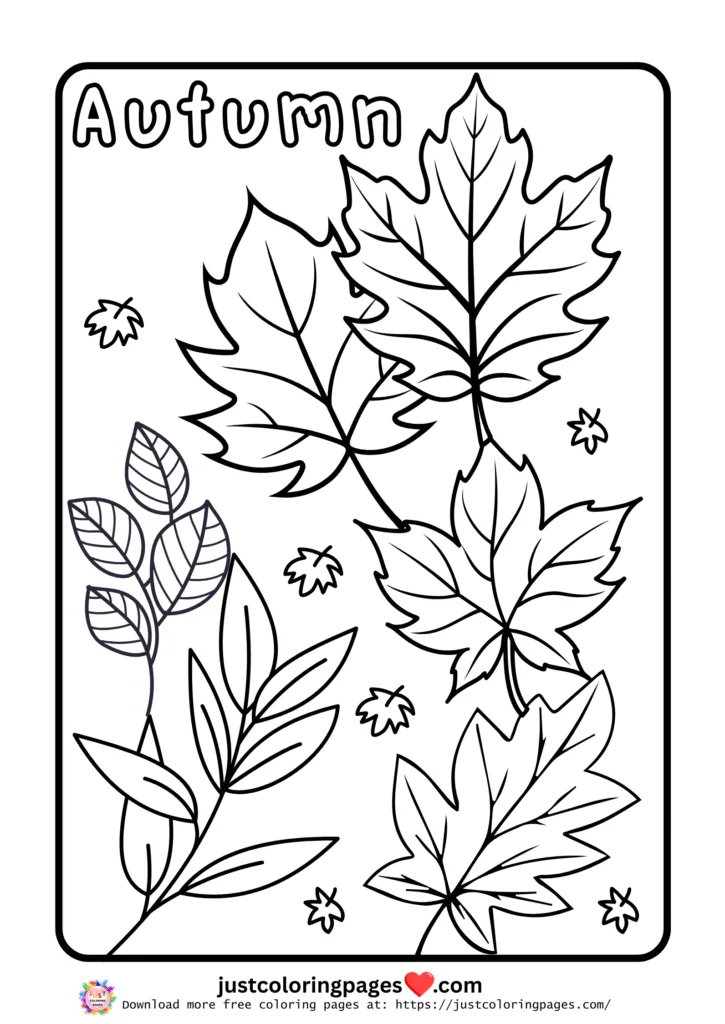 20+ Autumn Coloring Pages for Kids (Free Printable PDF) 14 Easy fall Coloring pages
