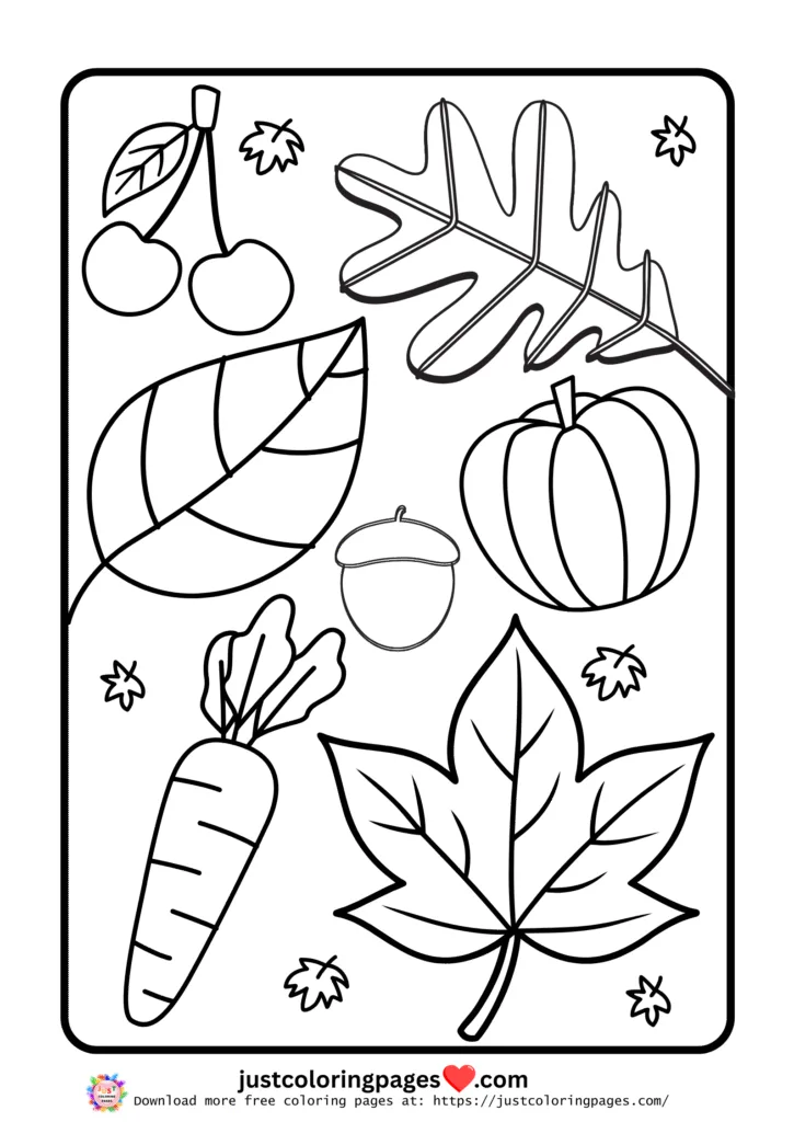 20+ Autumn Coloring Pages for Kids (Free Printable PDF) 10 Fall coloring pages Preschool