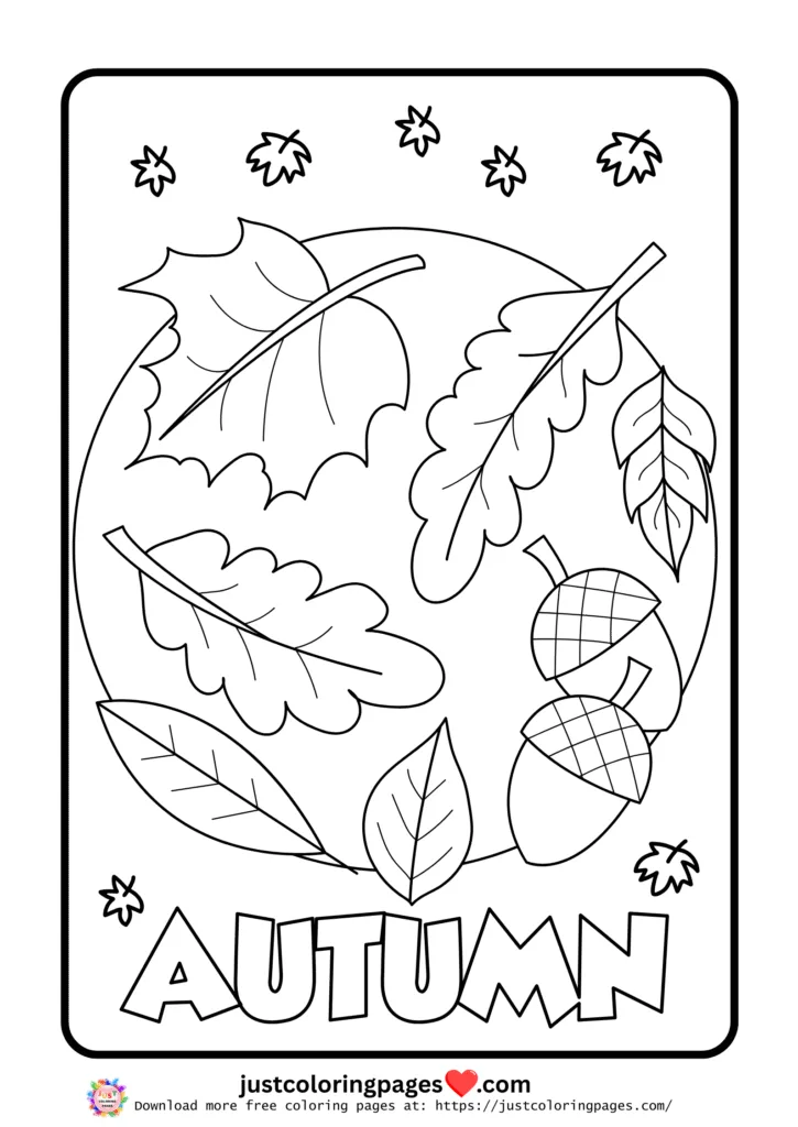 20+ Autumn Coloring Pages for Kids (Free Printable PDF) 7 Fall coloring pages for adults pdf free download