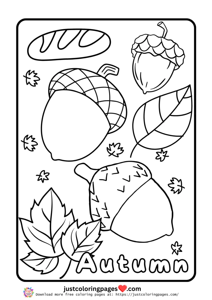 20+ Autumn Coloring Pages for Kids (Free Printable PDF) 2 Fall coloring pages Preschool
