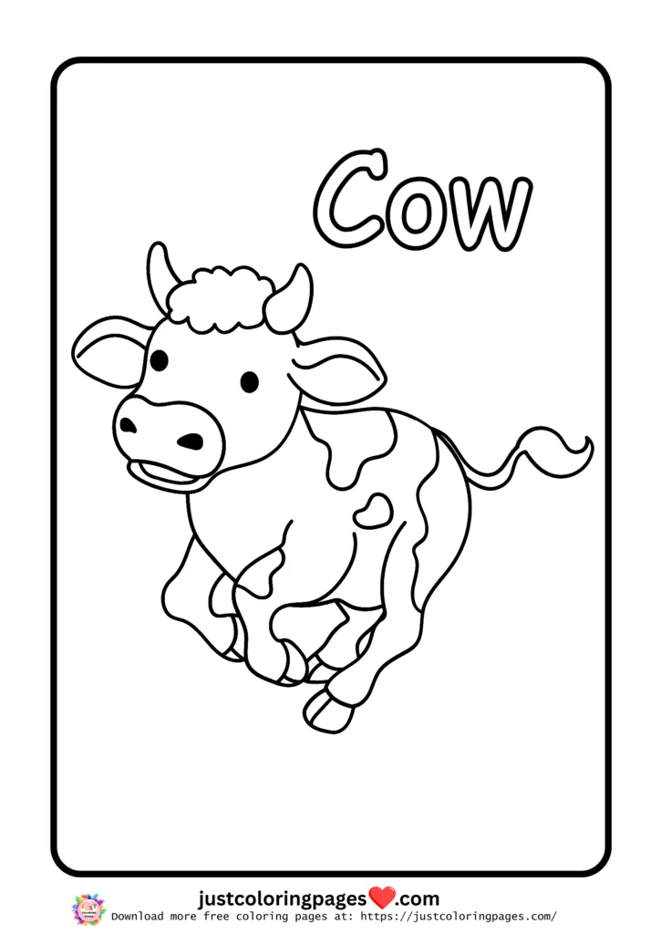25 + Cute Cow Coloring Pages for Kids (Free Printable PDF) 22 Free Cow Coloring Pages for Kids Printable