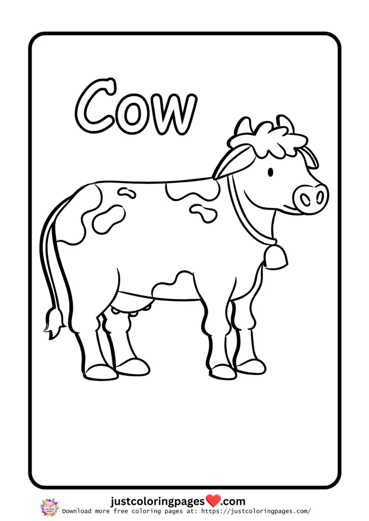 25 + Cute Cow Coloring Pages for Kids (Free Printable PDF) 19 Free Cow Coloring Pages for Kids Printable
