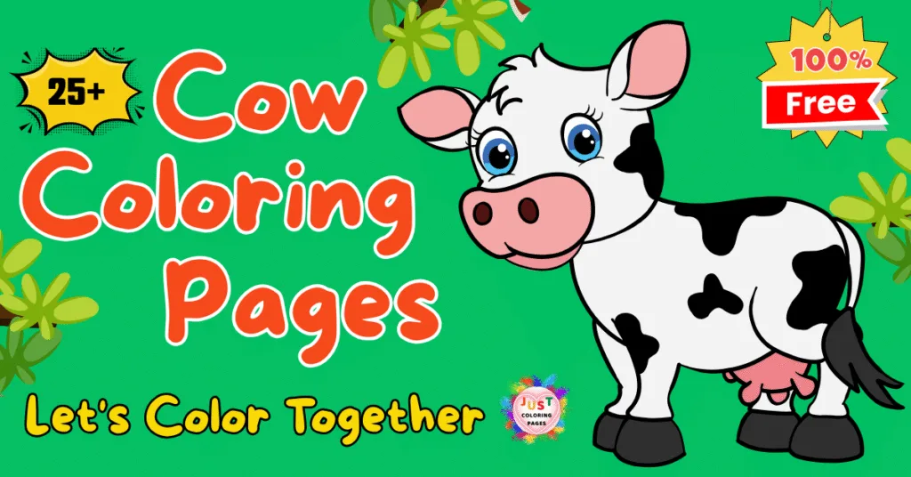 25 + Cute Cow Coloring Pages for Kids (Free Printable PDF) 1 Free Cow Coloring Pages for Kids Printable