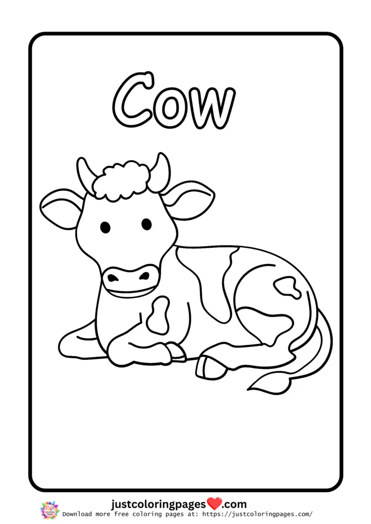 25 + Cute Cow Coloring Pages for Kids (Free Printable PDF) 17 Free Cow Coloring Pages for Kids Printable