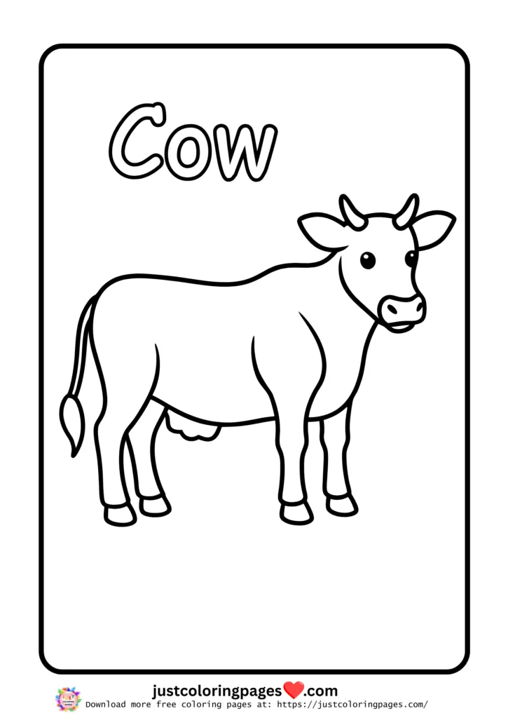 25 + Cute Cow Coloring Pages for Kids (Free Printable PDF) 10 Free Cow Coloring Pages for Kids Printable