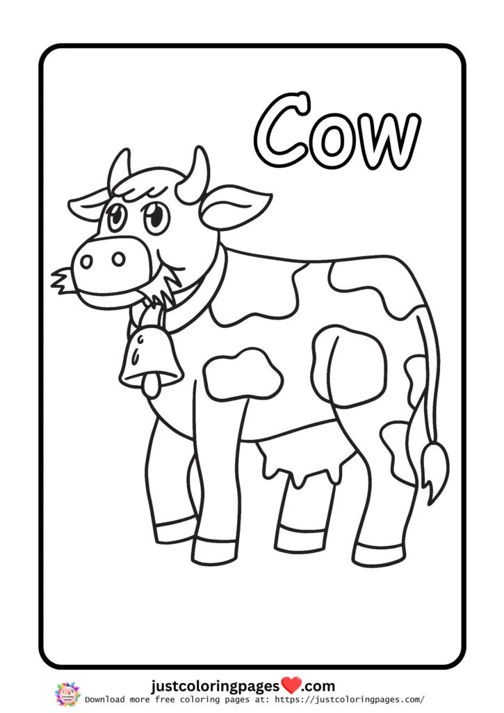 25 + Cute Cow Coloring Pages for Kids (Free Printable PDF) 13 Free Cow Coloring Pages for Kids Printable