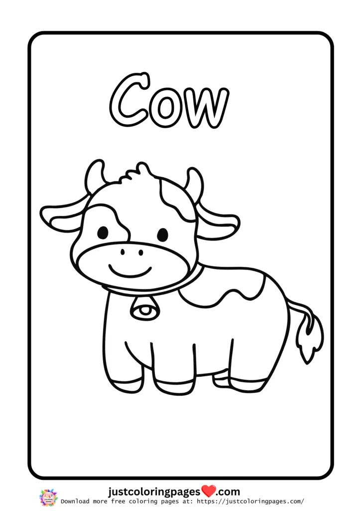 25 + Cute Cow Coloring Pages for Kids (Free Printable PDF) 18 Free Cow Coloring Pages for Kids Printable
