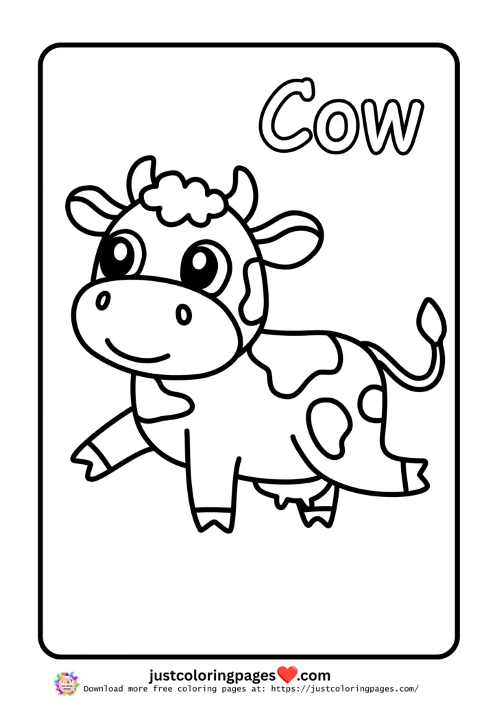 25 + Cute Cow Coloring Pages for Kids (Free Printable PDF) 8 Free Cow Coloring Pages for Kids Printable