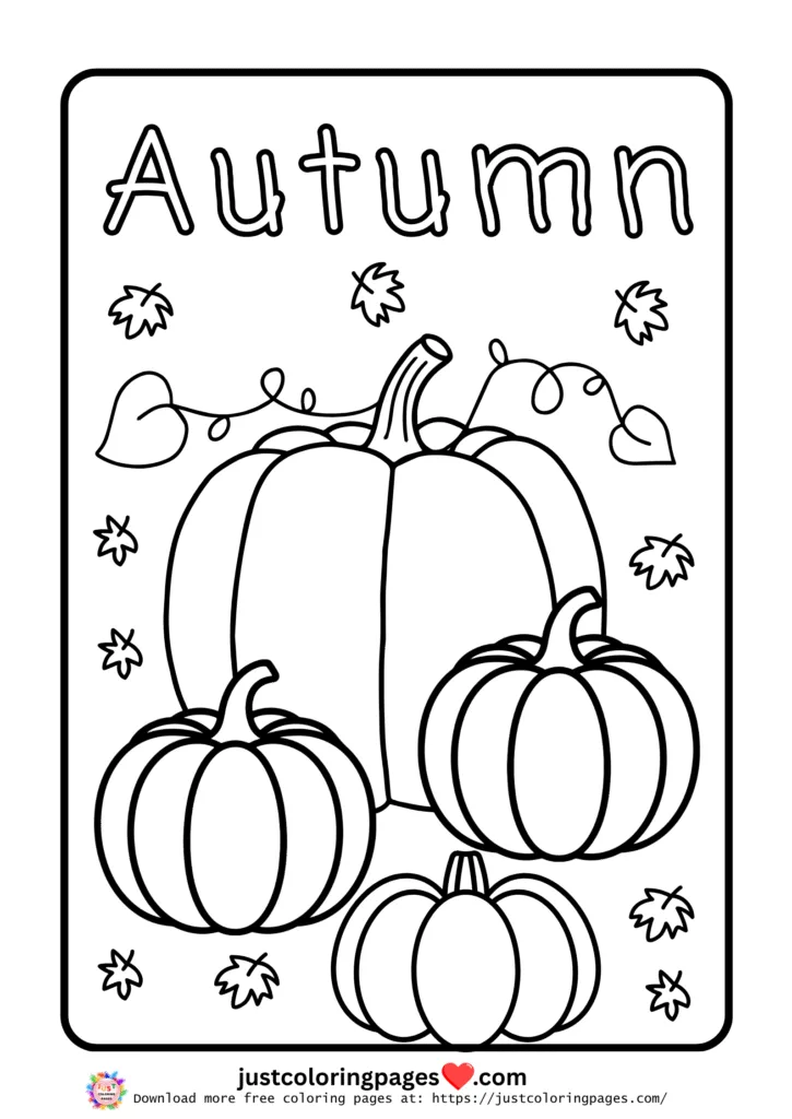 20+ Autumn Coloring Pages for Kids (Free Printable PDF) 3 Fall coloring pages for kids
