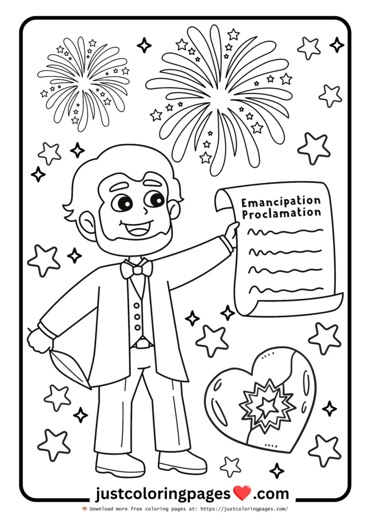 20+ Juneteenth Coloring Pages Easy (Free Printable PDF) 17 Abraham Lincoln Coloring Page