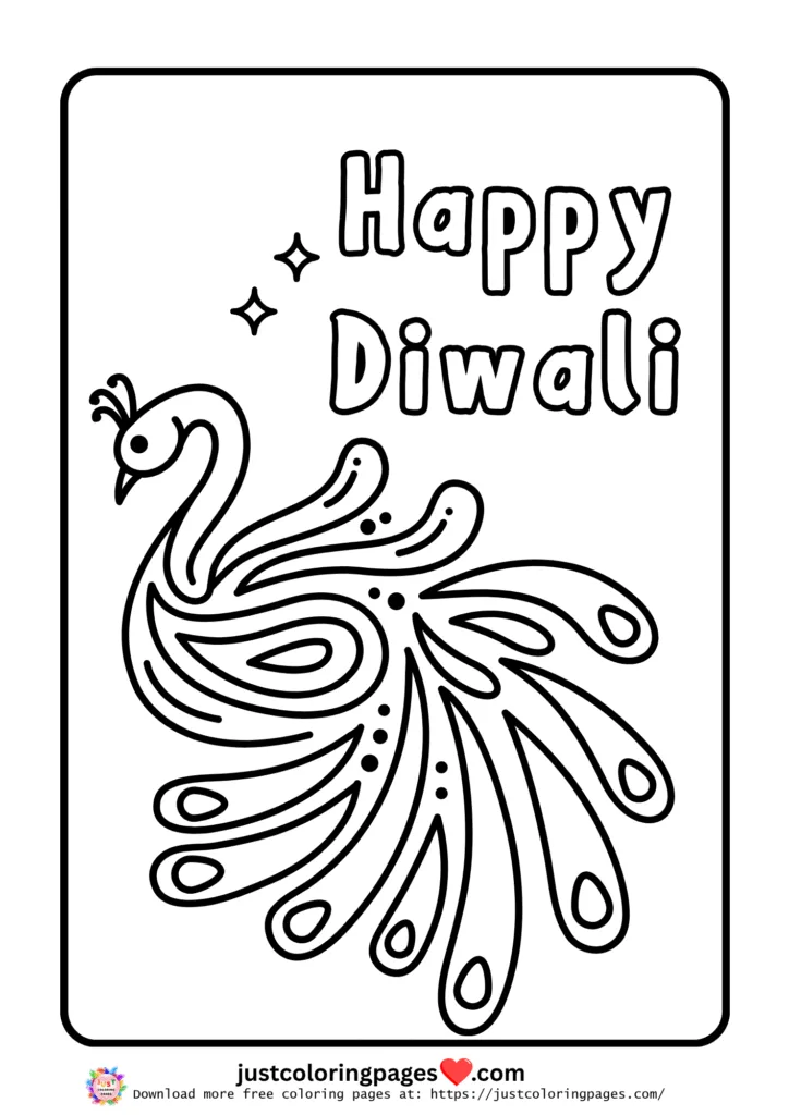 Happy Diwali Coloring Pages for Kids Free Printable PDF 17 happy diwali coloring pages free pdf