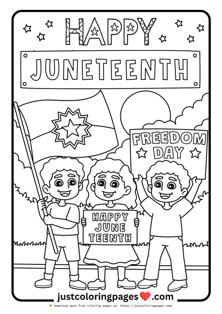 20+ Juneteenth Coloring Pages Easy (Free Printable PDF) 15 printable coloring pages of freedom day
