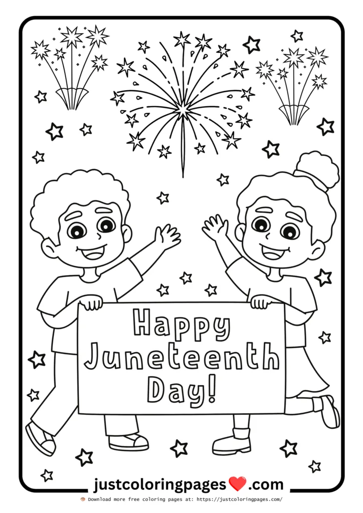 20+ Juneteenth Coloring Pages Easy (Free Printable PDF) 13 Freedom Day Coloring Activities for Kids