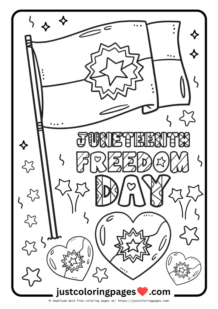 20+ Juneteenth Coloring Pages Easy (Free Printable PDF) 19 Juneteenth celebrations coloring pages