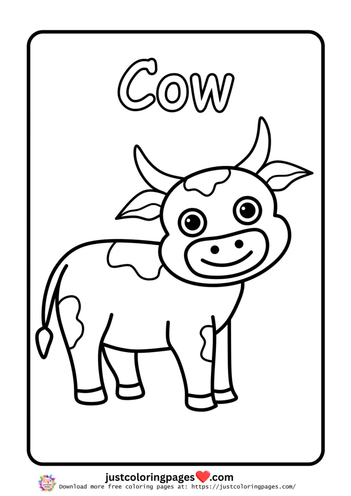 25 + Cute Cow Coloring Pages for Kids (Free Printable PDF) 21 Free Cow Coloring Pages for Kids Printable