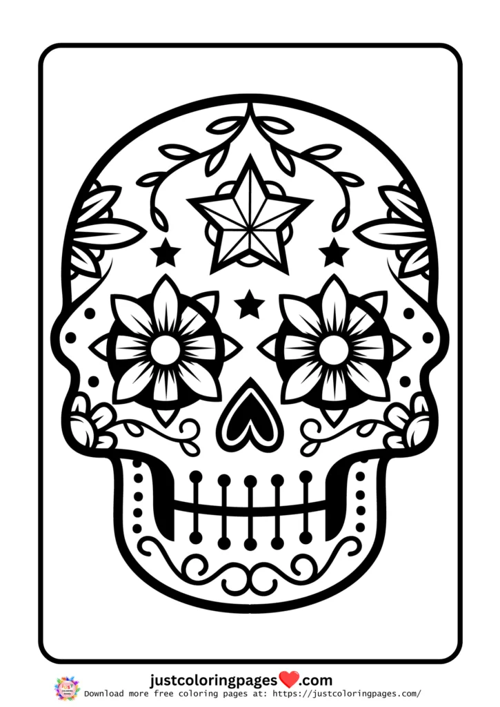 Halloween sugar skull