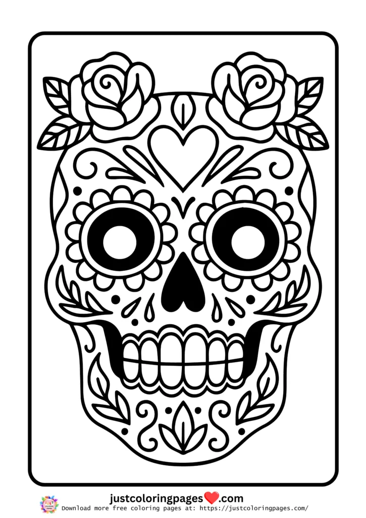 Sugar skull coloring pages