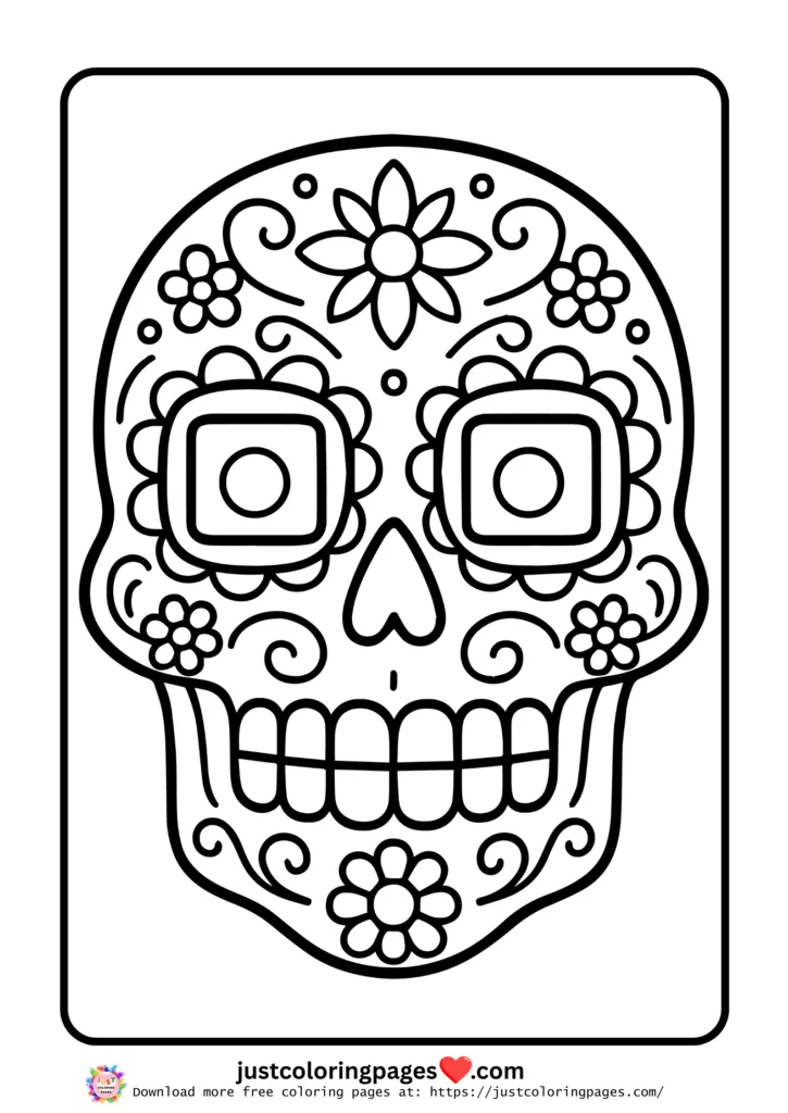 Sugar skull mandala